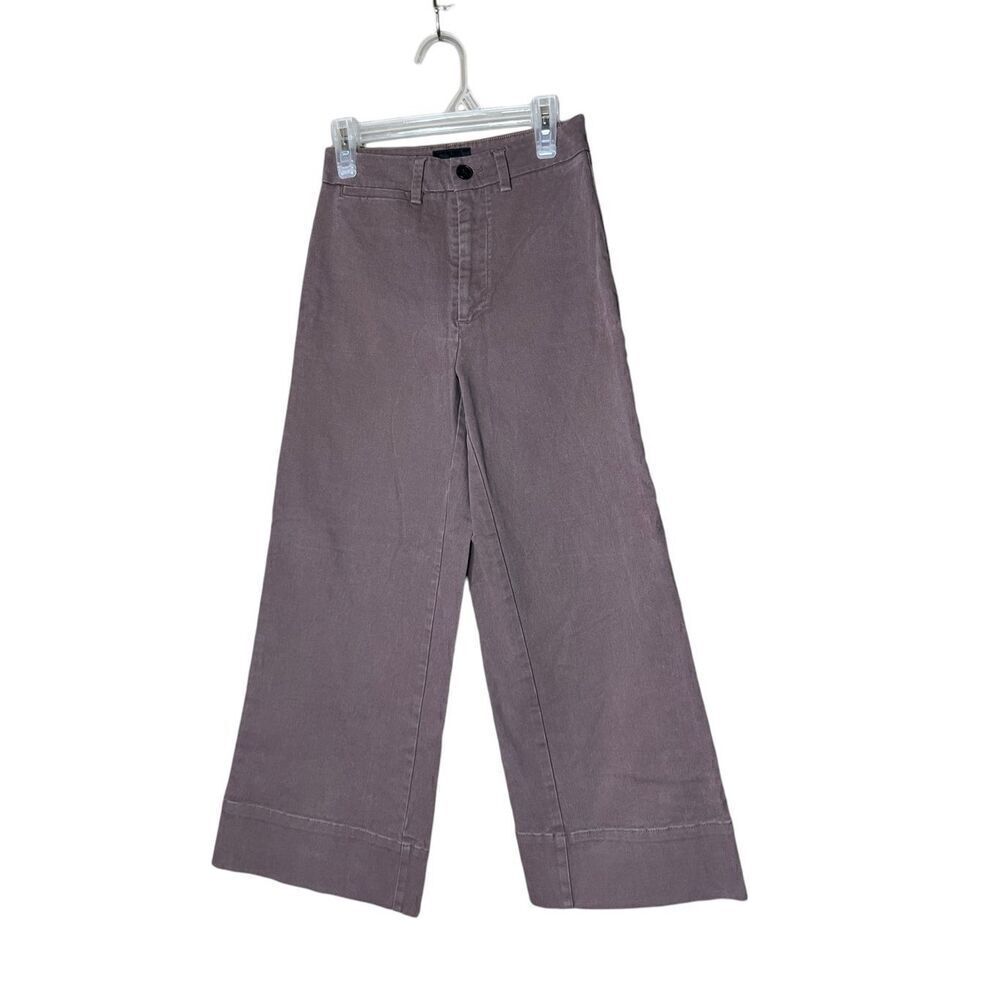 Frank & Oak Josephine Wide Leg Brown Pants Size 00